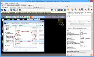 Um Zusammenhänge zu verdeutlichen, können Support-Techniker auf den Bildschirmen der Clients zeichnen