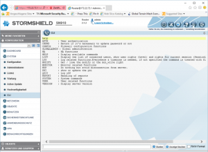 Über das Command Line Interface des Administrationswerkzeugs können die Verantwortlichen die Appliance per Kommandozeile im Browser verwalten
