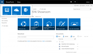 Ein Blick auf das Design von SharePoint 2016 (Quelle: Comparex)