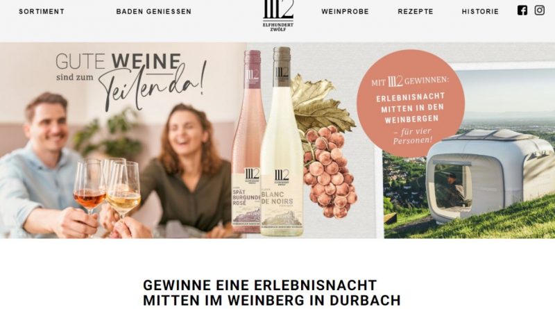 Webseite Elfhundertzwölf - Screenshot: Sysbus