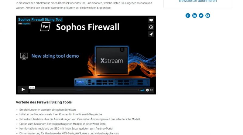 Sophos bietet Dienst zum Finden der richtigen Firewall