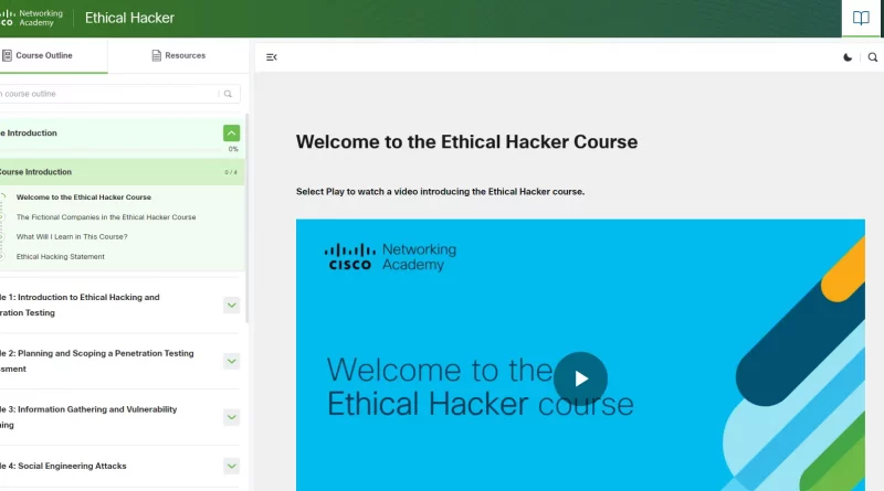 Kostenloser Hacker-Kurs von Cisco