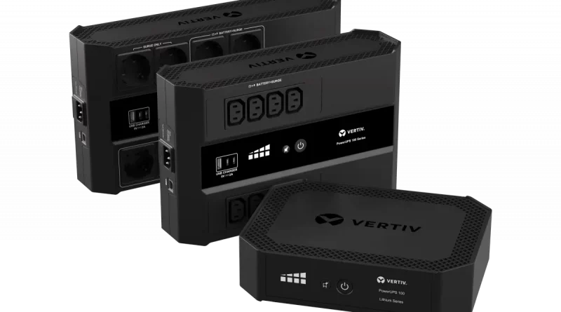 Vertiv erweitert sein Stromversorgungsportfolio um eine neue kompakte Desktop-USV für PCs, Gaming-Geräte und Netzwerkgeräte