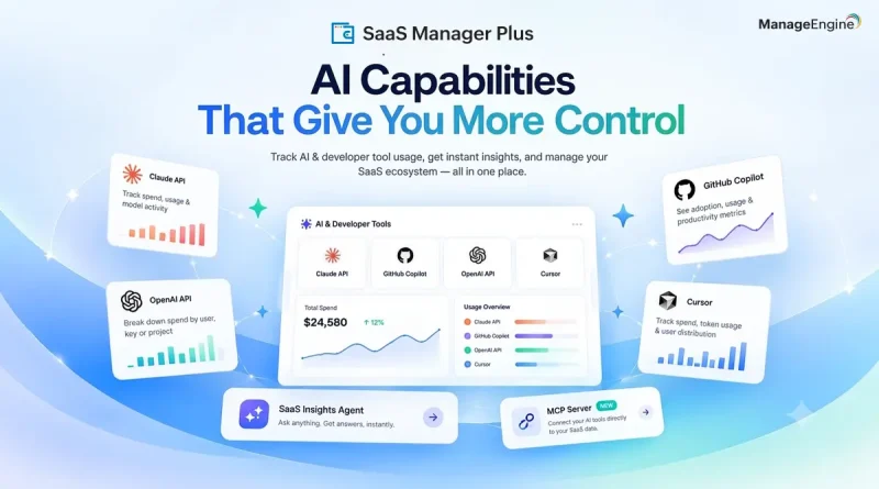 ManageEngine erweitert KI-Funktionen für SaaS-Management